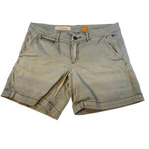 Pilcro Anthropologie Hyphen gray shorts, embroider back pockets. Size 27. summer